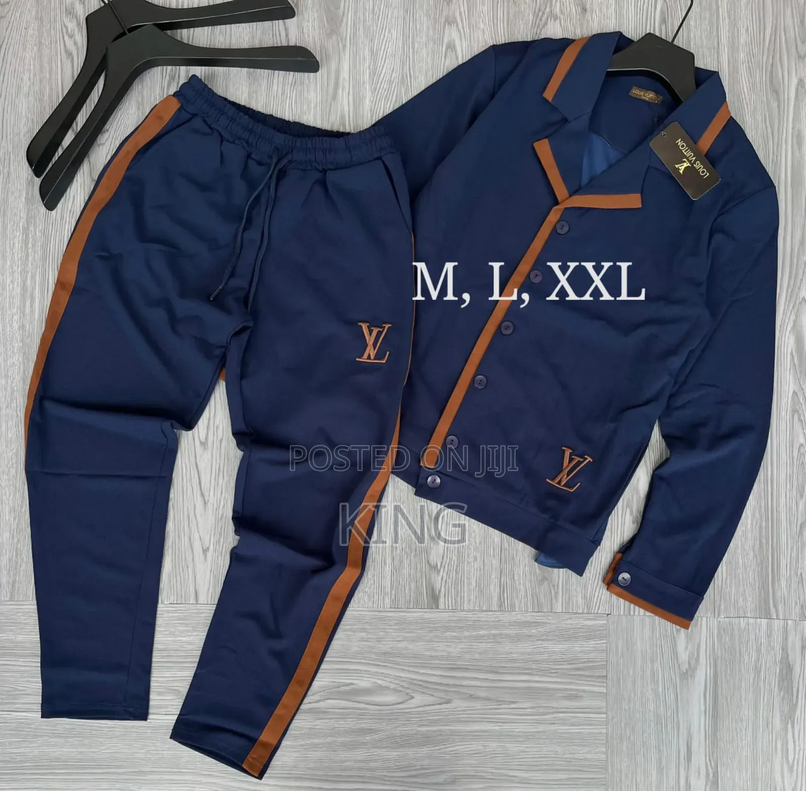 Louise Vuitton Two-Piece Tracksuit Set for Men