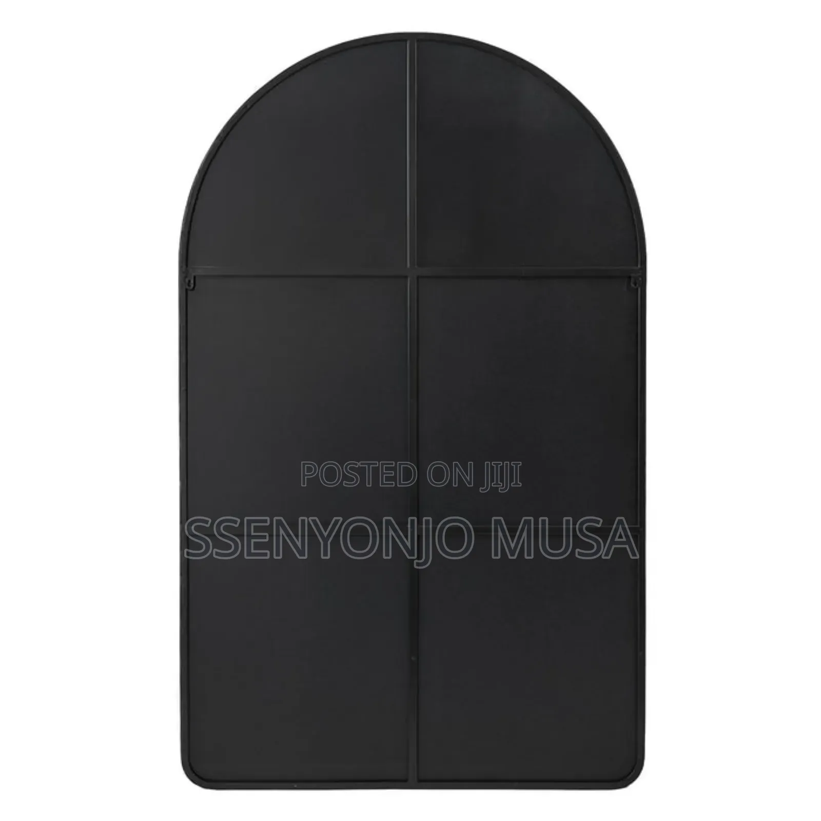 Wall Mounted XXL Arch Full-Length Mirror 180x110cm – Black Frame