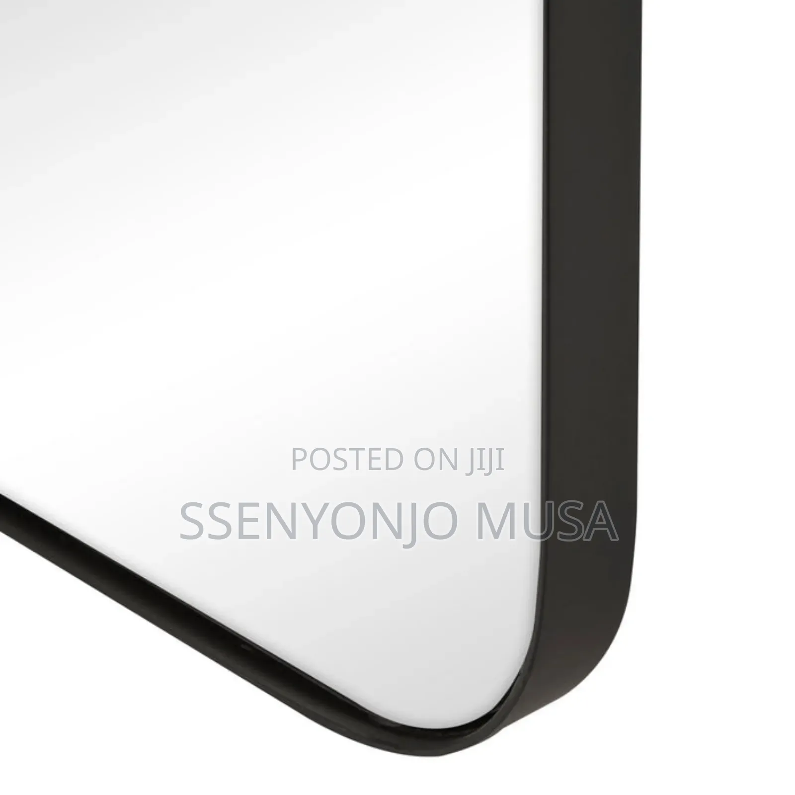 Wall Mounted XXL Arch Full-Length Mirror 180x110cm – Black Frame