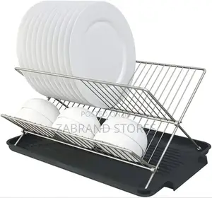 2-Tier Dry Rack/ Foldable Utensils Rack