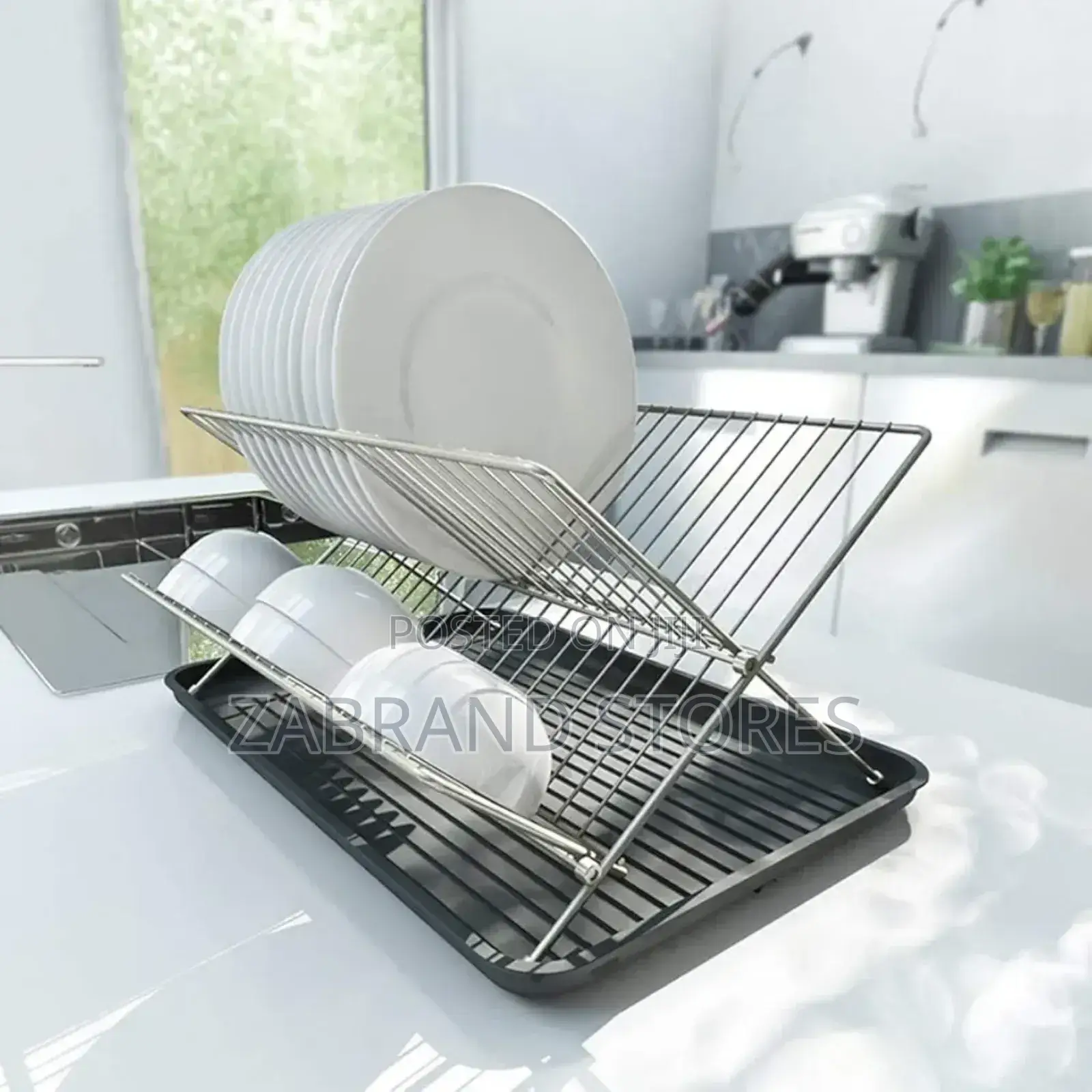 2-Tier Dry Rack/ Foldable Utensils Rack