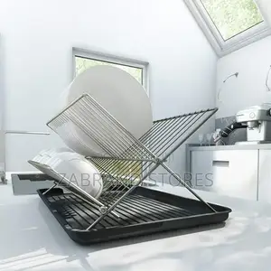 2-Tier Dry Rack/ Foldable Utensils Rack