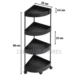 Multi-Purpose Plastic Corner Rack/ Movable Rack