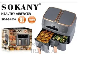 Sokany 8l Dual Basket Electric Airfryer