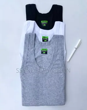Premium 100% Pure Cotton Men Fitted Vest Set