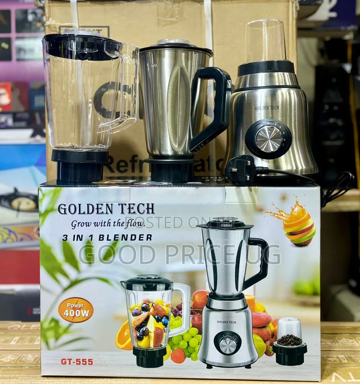 Golden Tech 3-in-1 Blender, Model Gt-555.