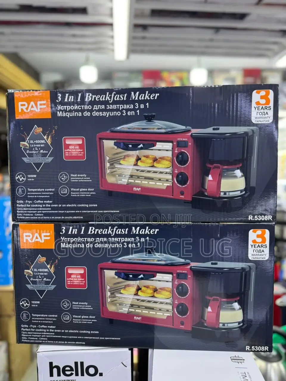 3 in 1 Multifunctional Breakfast Maker (Model R.5308r).