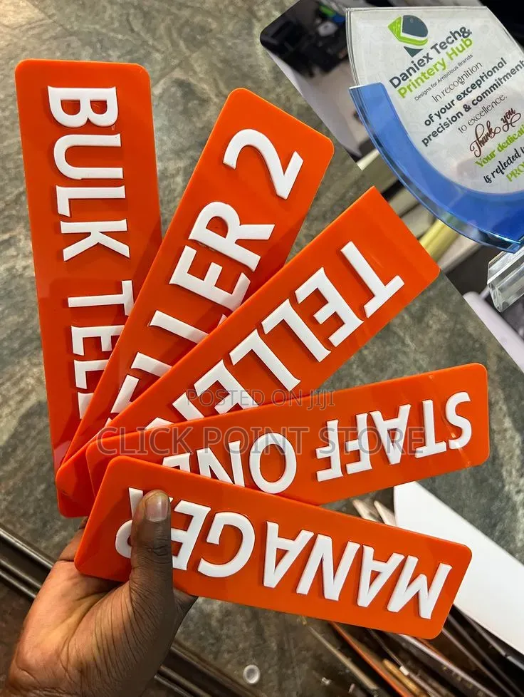 Label Tags/ Office / Reception / Shop Number Labels