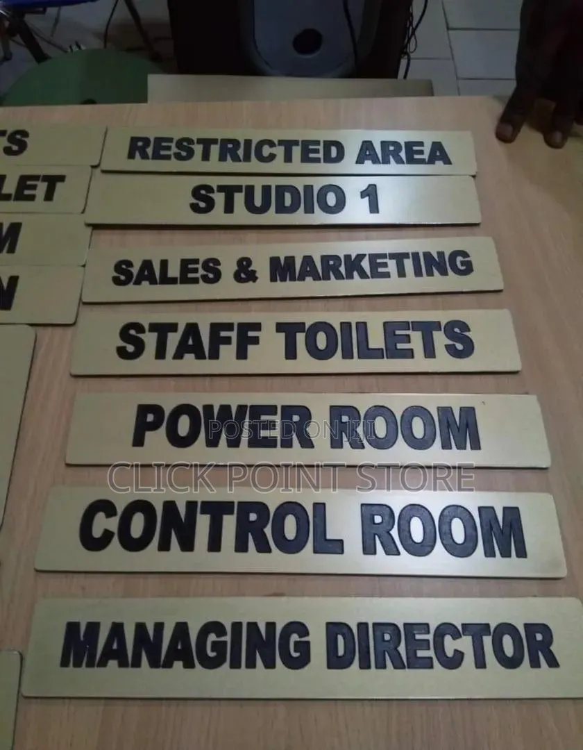 Labellings 01 / All Door Labels for Rooms