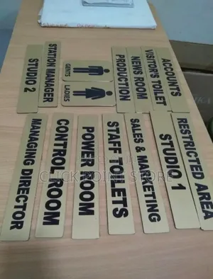 Labellings 01 / All Door Labels for Rooms