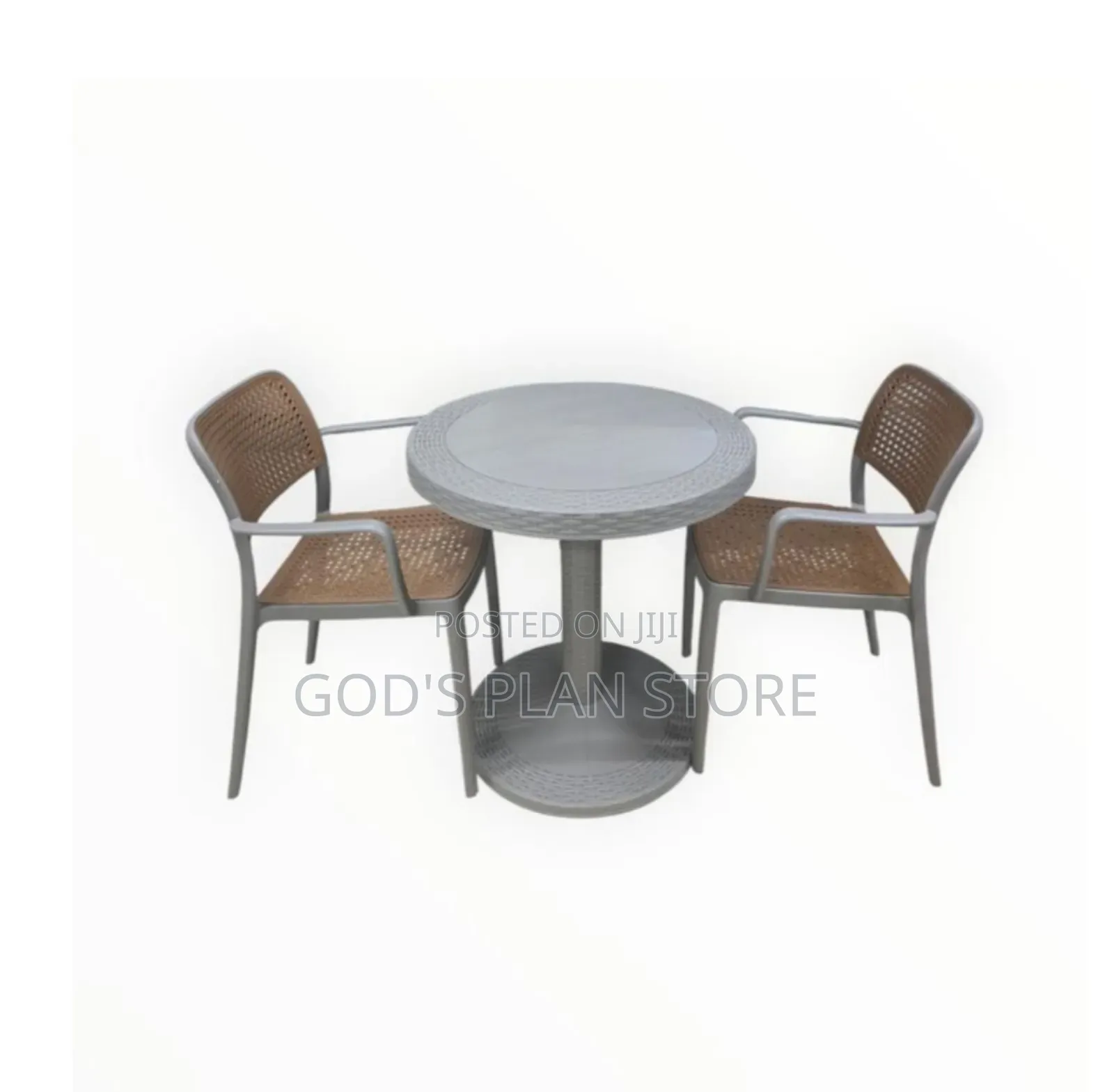 Gray Stackable Plastic Chairs and Table Plastic Table and Chairs