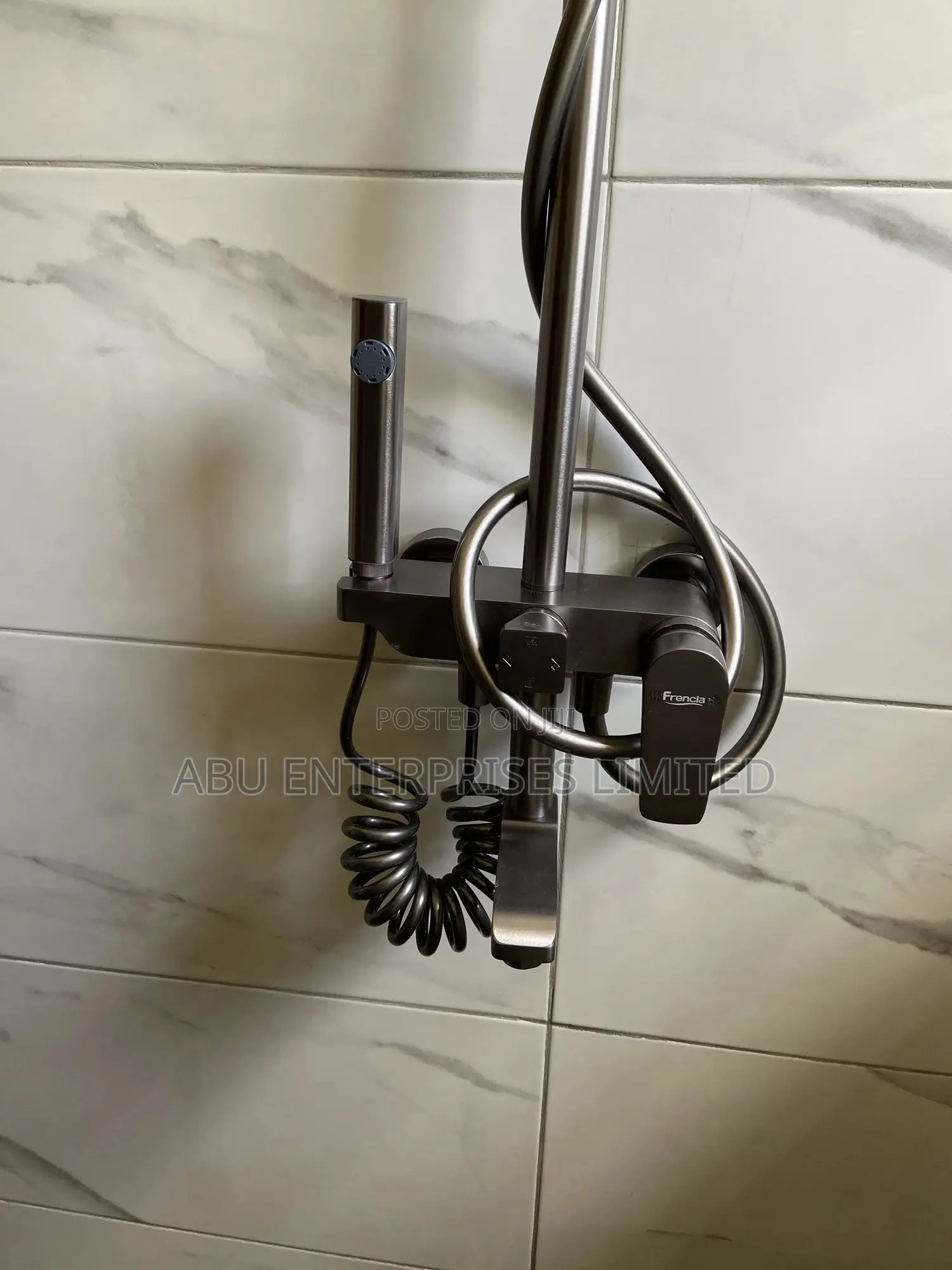 Shower Mixer Grey Luxury