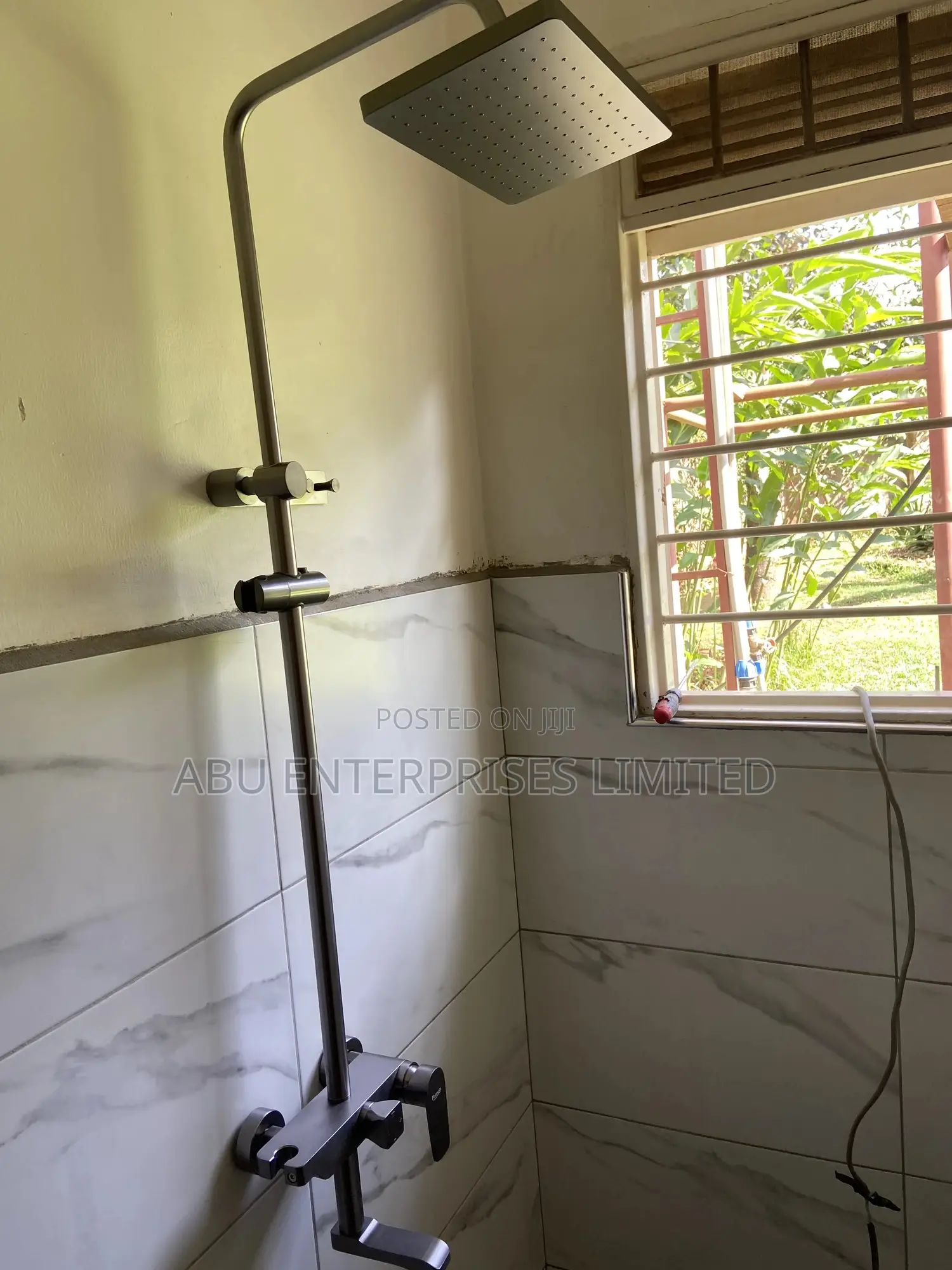 Shower Mixer Grey Luxury