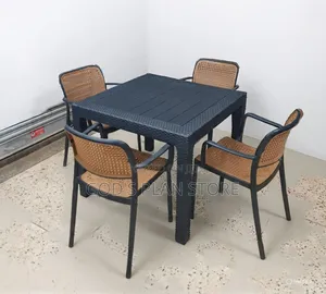 Comfort Time Outdoor Plastic Table and Chairs Plastic Table and Chairs