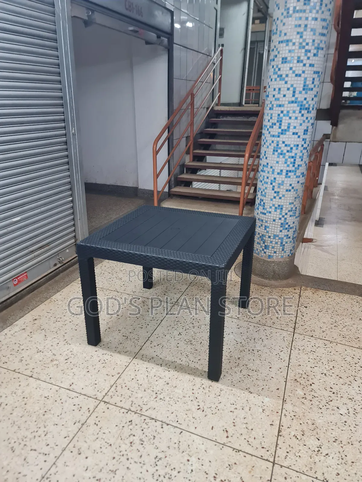 Combinable Rattan Garden Plastic Table Plastic Table