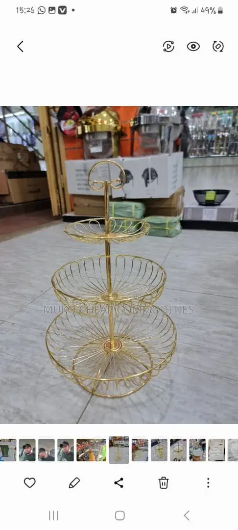 Gold Fruit Stand