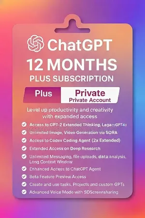 Chatgpt Plus 12 Months Subscription