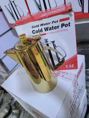 2l Gold Stainless Steel Cold or Hot Tea Pot