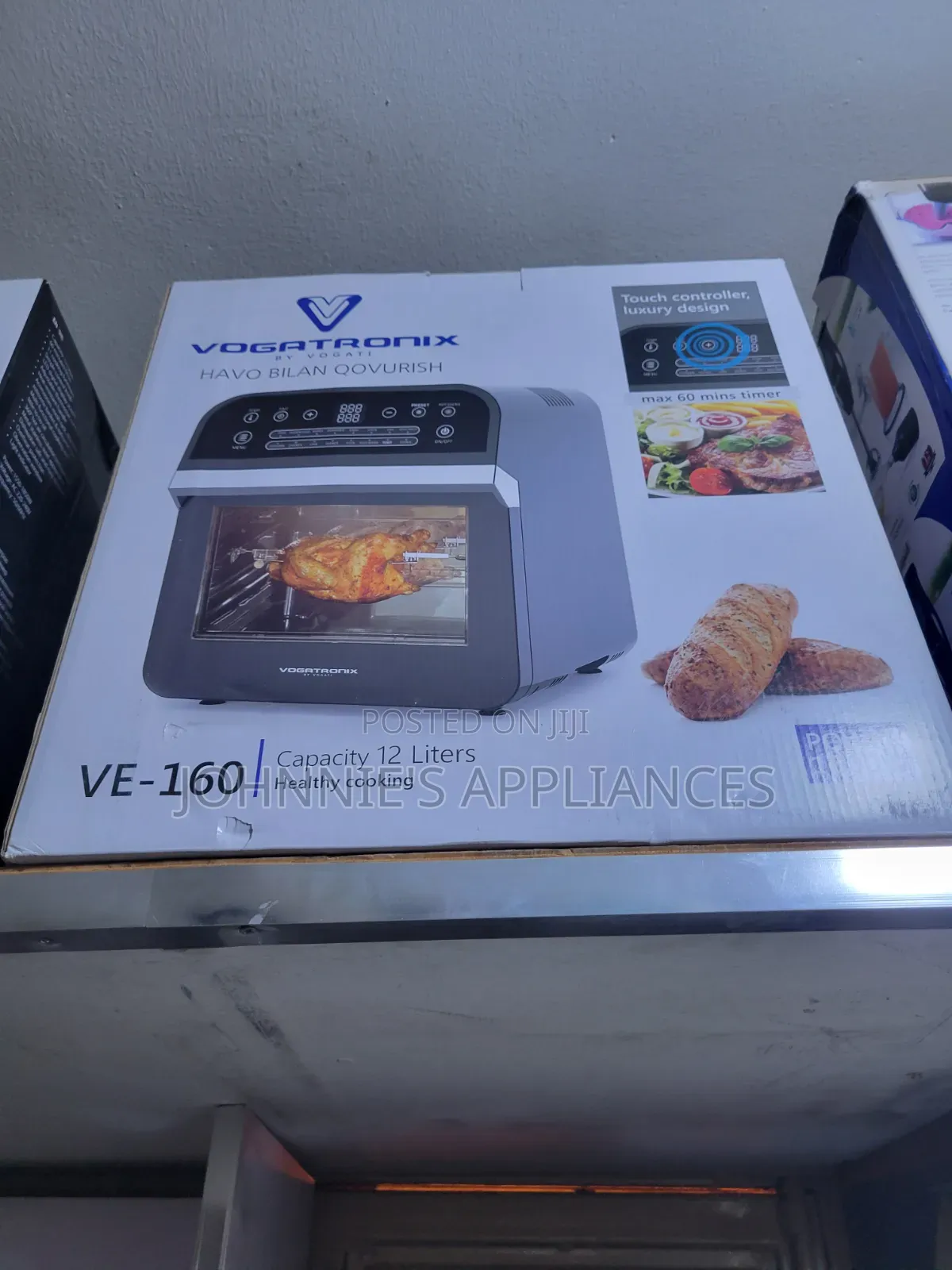Vogatronix Ve-160 12l Air Fryer Oven With Touch Control Timer