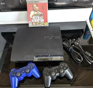 Sony Playstation 3 Ps3 Console Gaming System Games and 2 Controllers