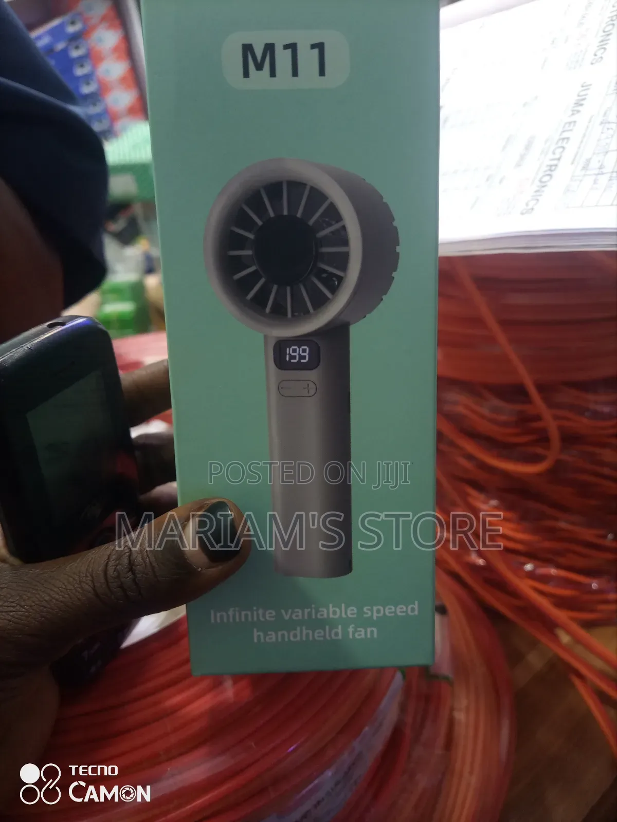 Variable Speed Handheld Fan.