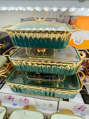 3-Piece Ceramic Buffet Serving Dish Set.