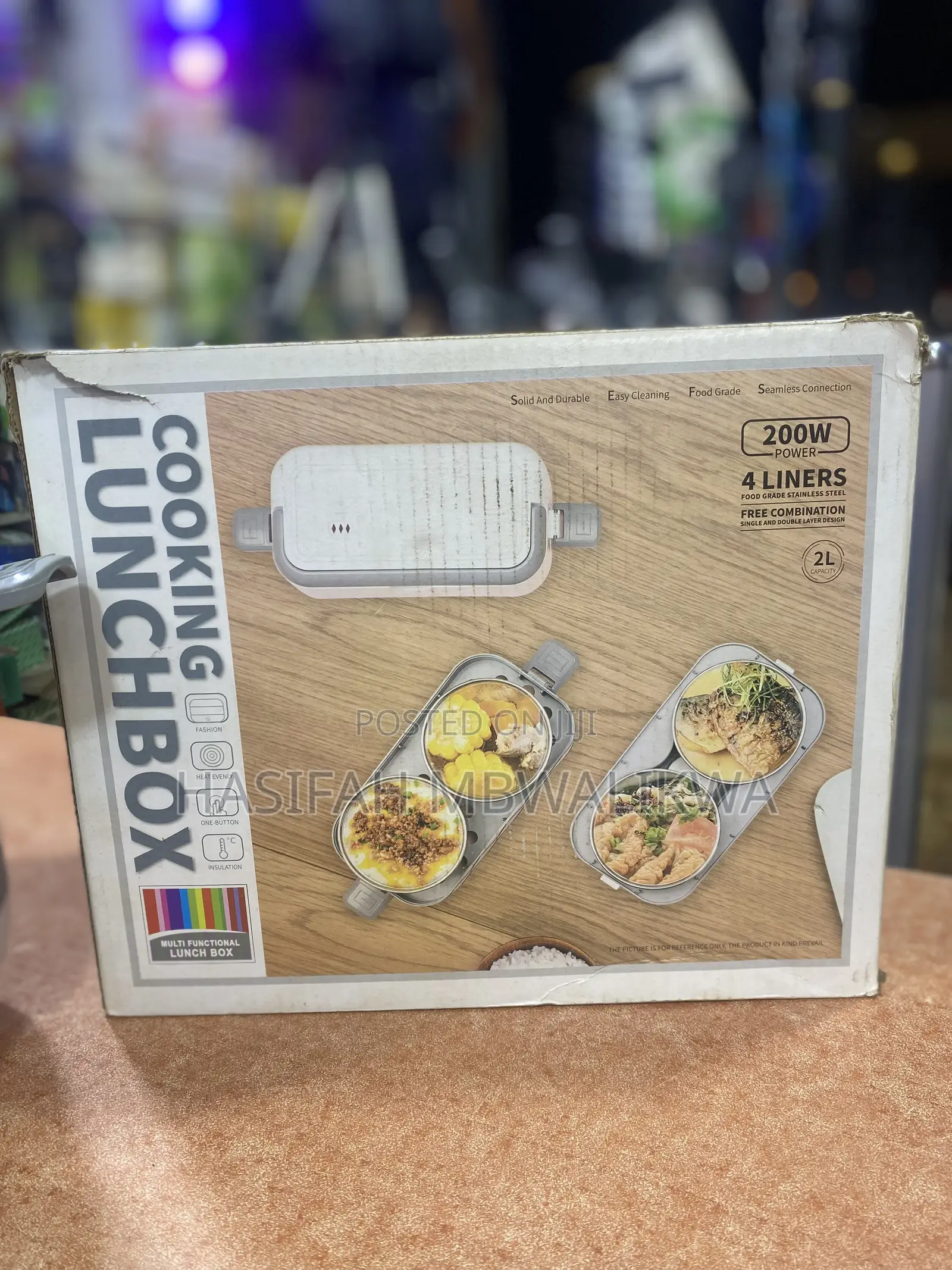 Cooking Lunch Box With 4 Liners 200w