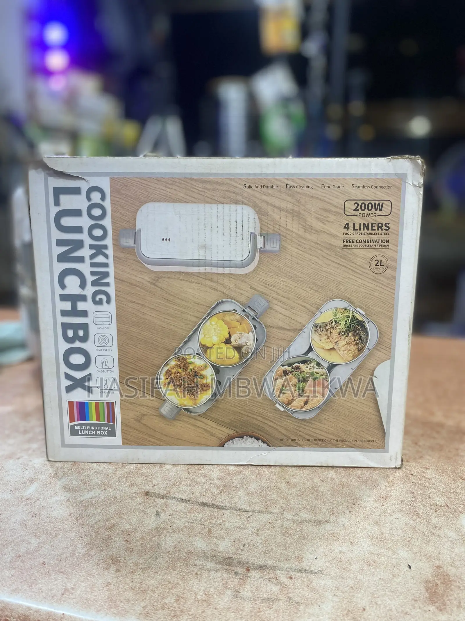 Cooking Lunch Box With 4 Liners 200w
