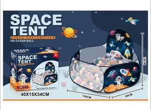 Kids Pop Up Space Play Tent With 100 Balls