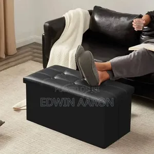 Leather Ottomans Storage Box