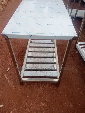 2_ Tray Stainless Working Table Double