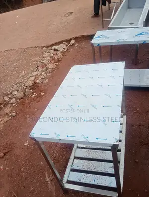 2_ Tray Stainless Working Table Double