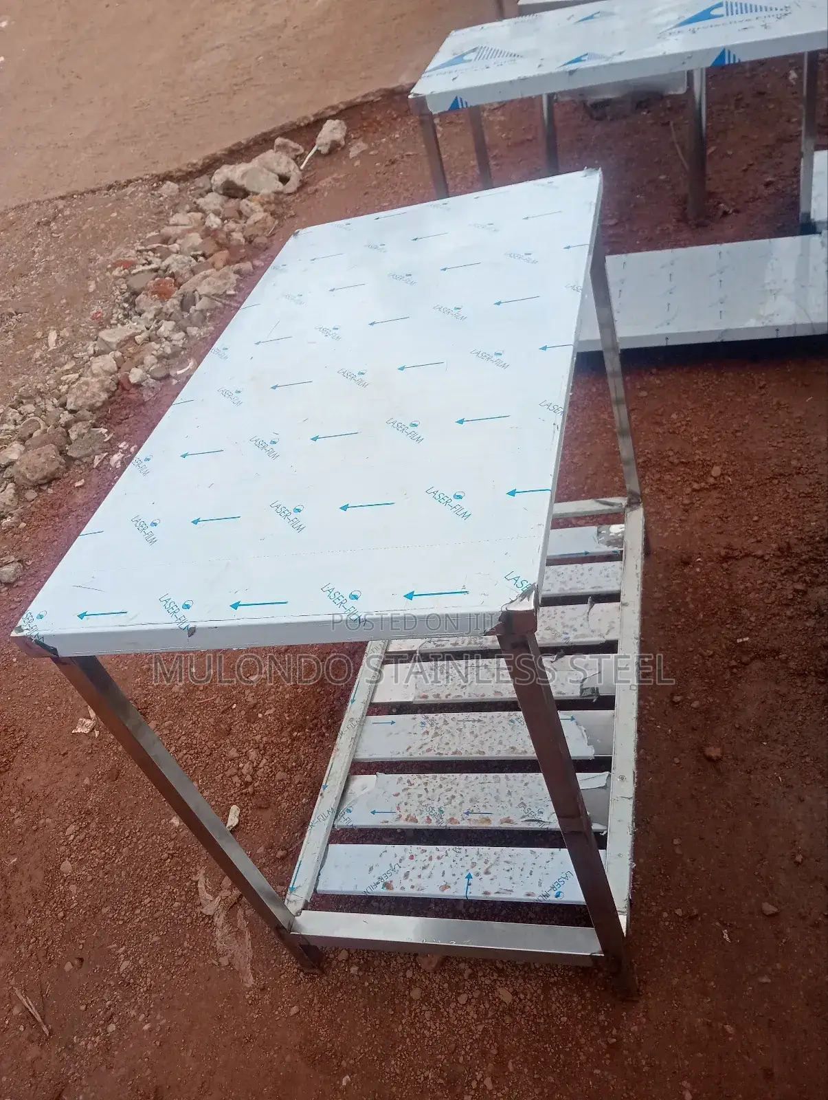 2_ Tray Stainless Working Table Double