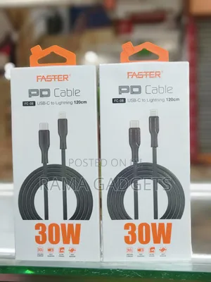 Faster Fc-08 Usb-C to Lightning Cable Designed for Fast Charging