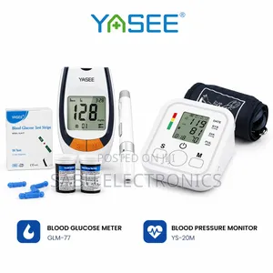 Pack Blood Pressure Monitor + Blood Glucose Meter Kit - Home Use