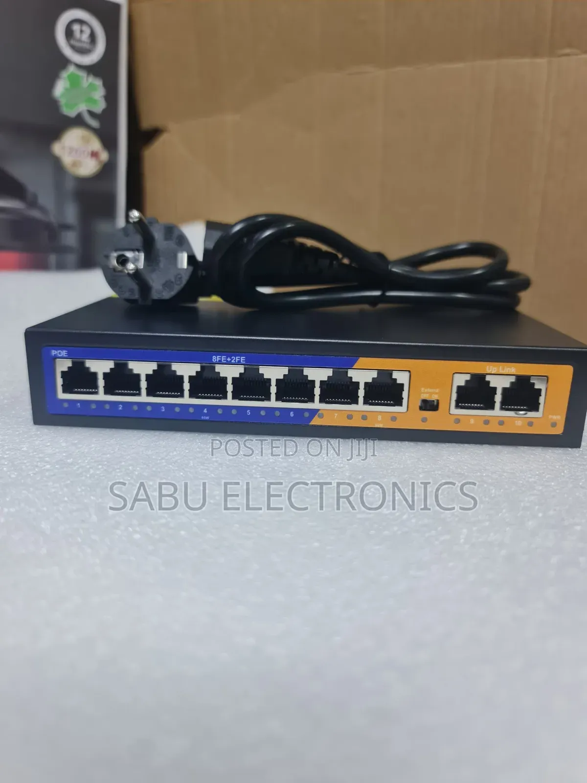 8 Port Poe Switch With 2 Uplink Ports – CCTV Network Use