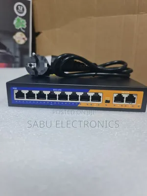 8 Port Poe Switch With 2 Uplink Ports – CCTV Network Use