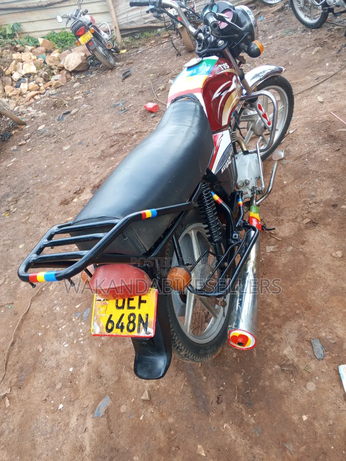 TVS XL 100 2019 Red