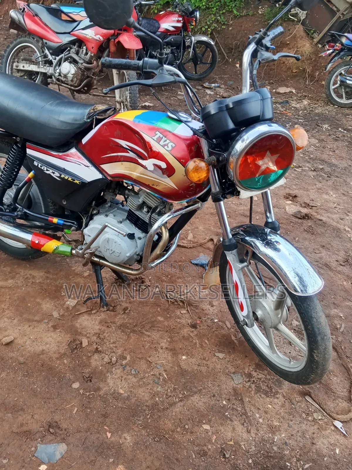 TVS XL 100 2019 Red