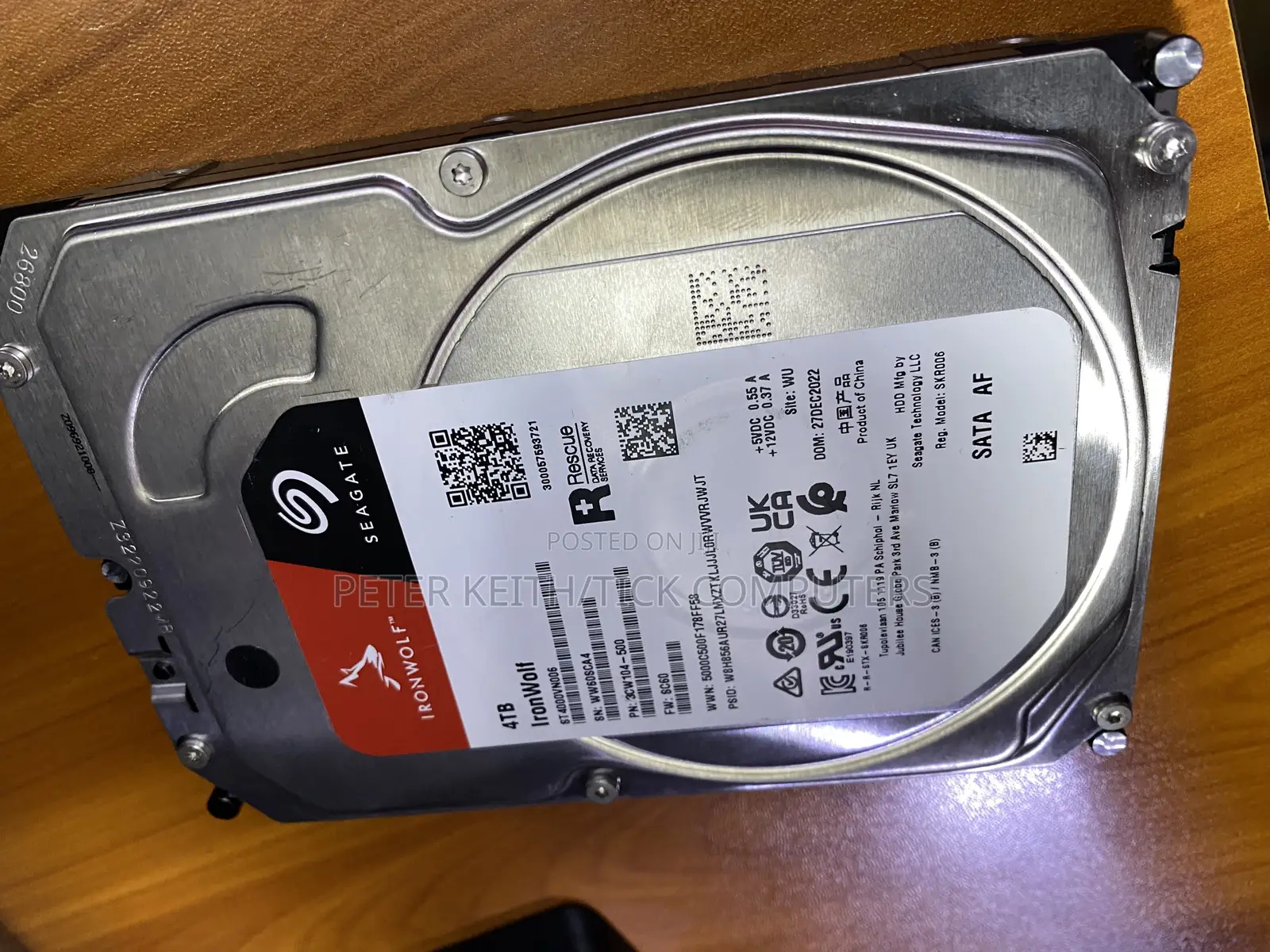 Original Seagate 4tb Internal HDD Model St4000vn006 for Desktops,Dvrs