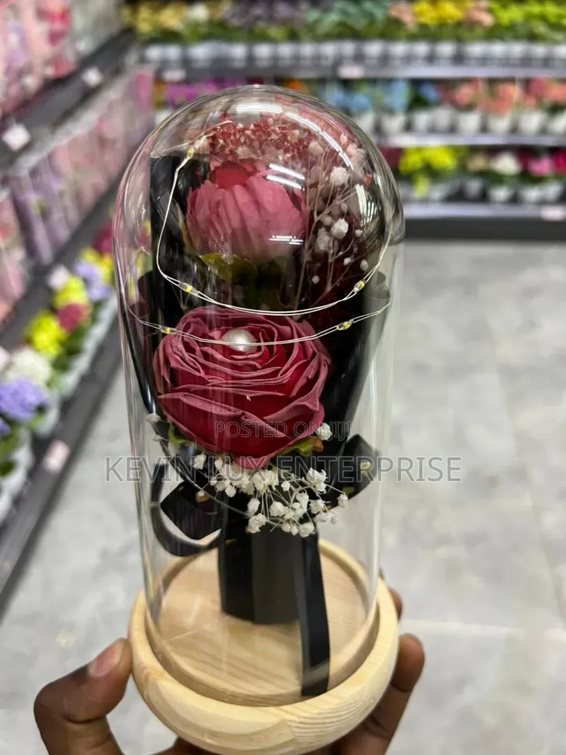 Led Decoration Flower Glass