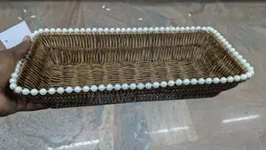 Braided Rectangular Storage Basket