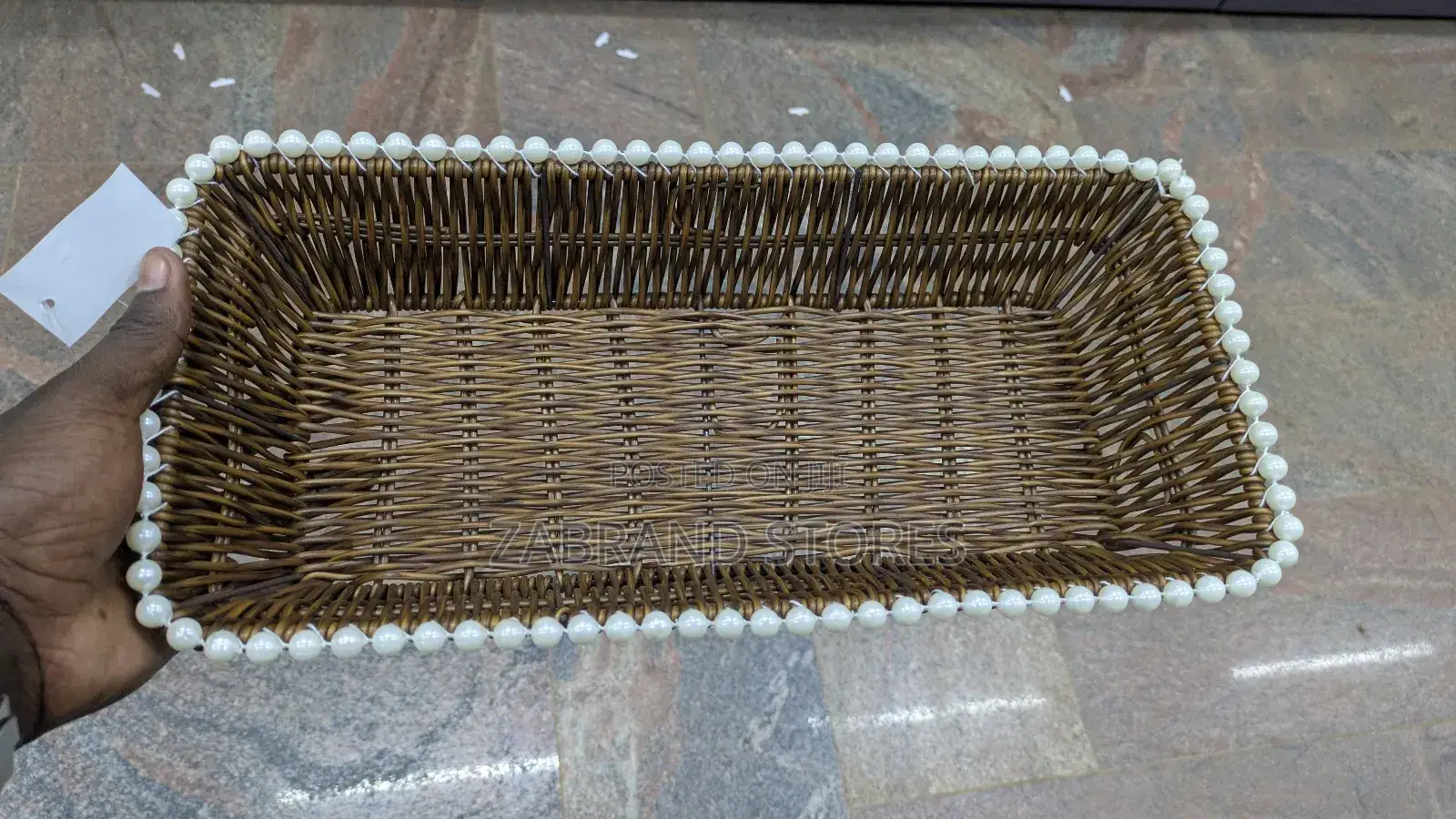 Braided Rectangular Storage Basket