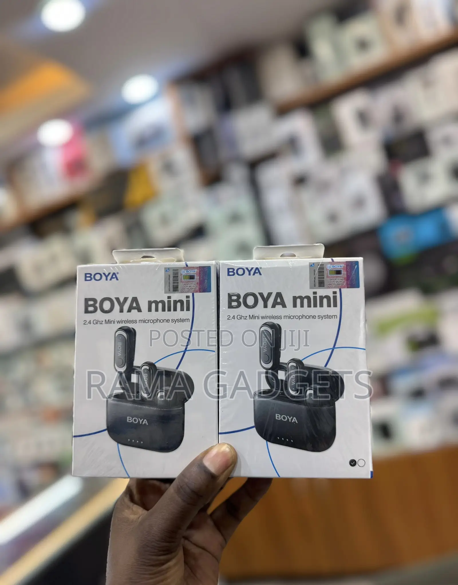 Boya Mini 2.4 GHZ Mini Wireless Microphone Systems.