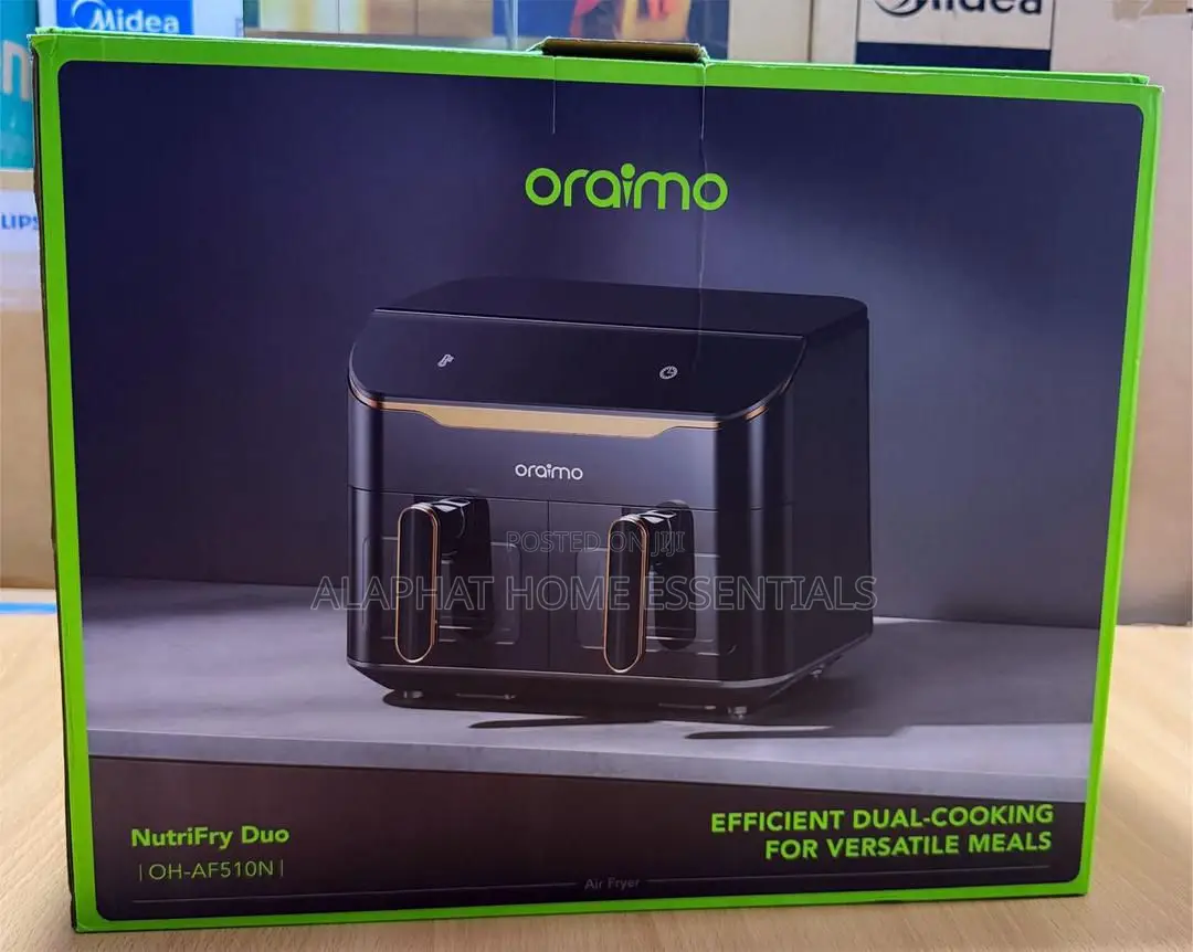 Oraimo 8 Litre (4 + 4) Digital Dual Air Fryer