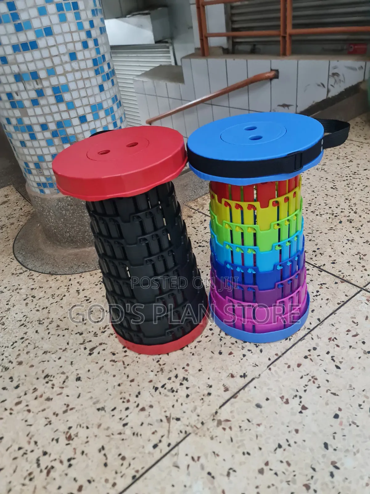 Adjustable Height Plastic Folding Stools Plastic Stools