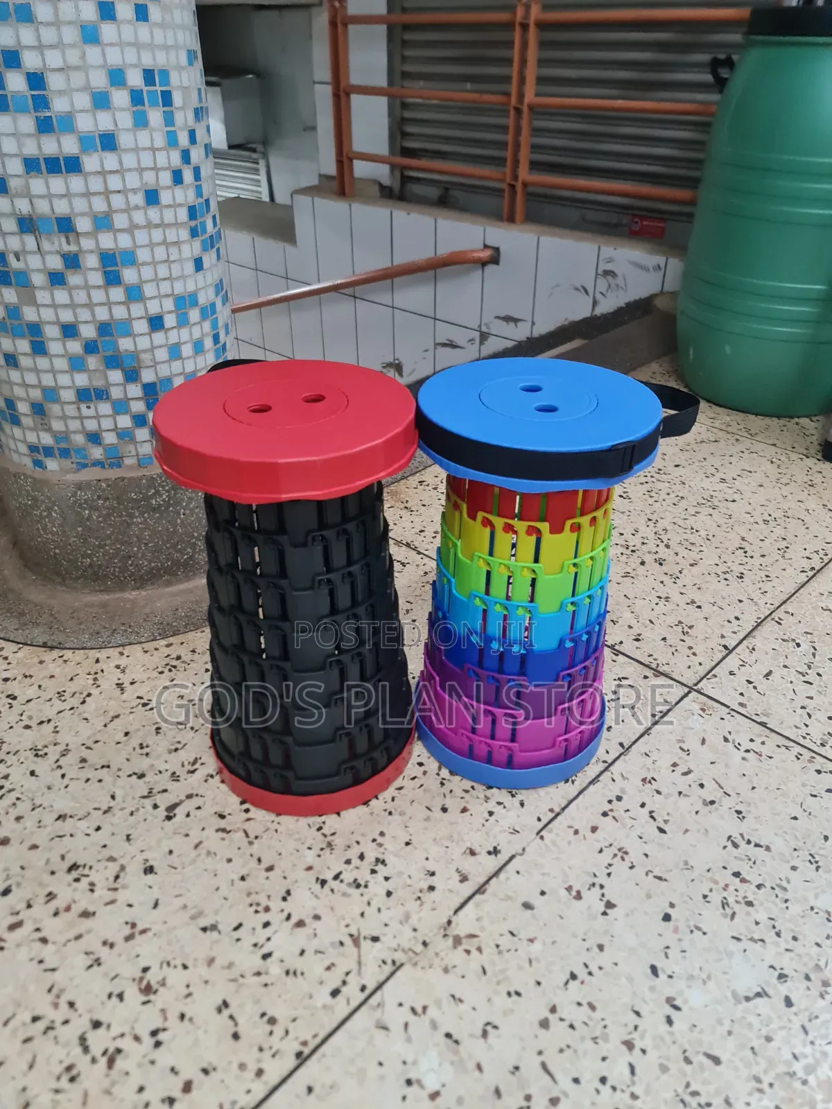 Adjustable Height Plastic Folding Stools Plastic Stools