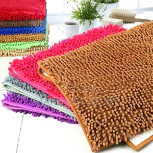 Multi-Colored, Plush Bath Mats Featuring a Non-Slip Backing,