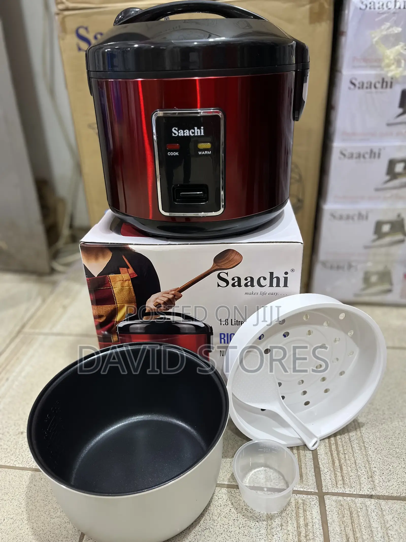 Saachi 1.8l Automatic Rice Cooker With Steamer
