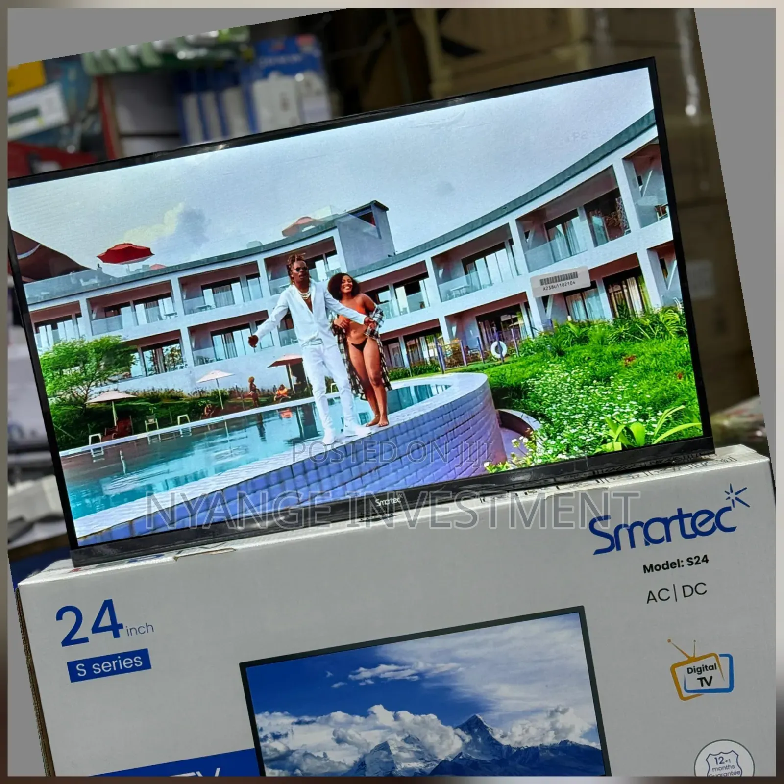 Flameless Tv 24 Inches. Smartec Brand